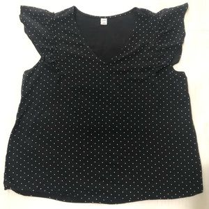 Blouse color black size L, brand Old Navy